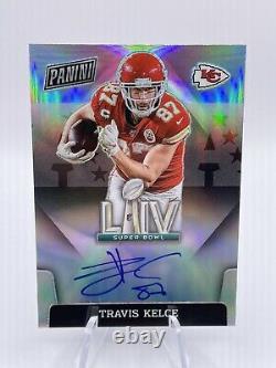 2020 Chronicles Travis Kelce Super Bowl LIV On-Card Autograph Chiefs Sp