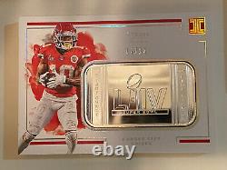 2020 Impeccable Football Tyreek Hill Silver Bar Super Bowl 17 /20 Chiefs