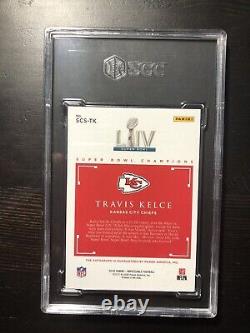 2020 Impeccable Travis Kelce Super Bowl LIV Champions Auto /35 SGC 10/10 Chiefs