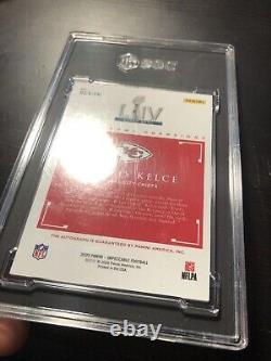 2020 Impeccable Travis Kelce Super Bowl LIV Champions Auto /35 SGC 10/10 Chiefs