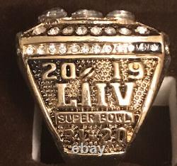 2020 KANSAS CITY CHIEFS SUPER BOWL LIV CHAMPION MAHOMES MVP Sz 9 RING & PINE BOX