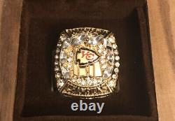 2020 KANSAS CITY CHIEFS SUPER BOWL LIV CHAMPION MAHOMES MVP Sz 9 RING & PINE BOX