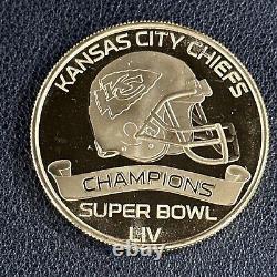 2020 Kansas City Chiefs Super Bowl LIV 2 Coin Set 24k Gold Plated & Fine Silver