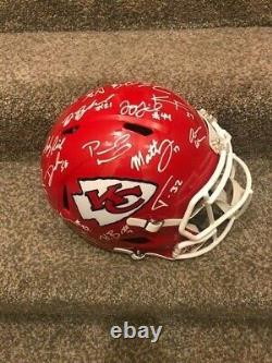 2020 Kansas City Chiefs Team Signed Rare Full Size Helmet Super Bowl
