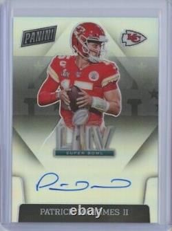 2020 National Treasures PATRICK MAHOMES Super Bowl LIV Silver Prizm Auto SSP