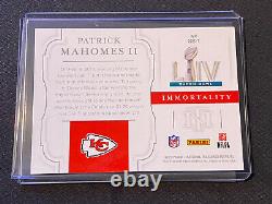 2020 National Treasures Patrick Mahomes II Super Bowl Immortality #SB-1 Chiefs