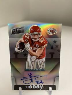 2020 Panini Chronicles Travis Kelce Silver Super Bowl Auto On Card SP Chiefs