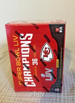 2020 Panini Kansas City Chiefs Super Bowl Champions LIV 36-Card Set