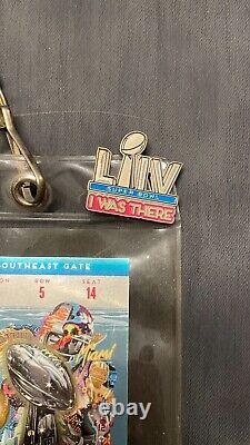 2020 Super Bowl 54 LIV Full Ticket NM Green Chiefs 49ers With PIN and Lanyard