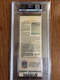 2020 Super Bowl 54 LIV Full Ticket PSA Graded GEM MT 10 Chiefs 49ers Mahomes MVP