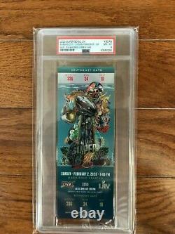 2020 Super Bowl 54 LIV Ticket PSA 8 NM-MT Chiefs Mahomes ONLY 1 GRADED HIGHER
