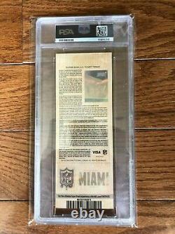 2020 Super Bowl 54 LIV Ticket PSA 8 NM-MT Chiefs Mahomes ONLY 1 GRADED HIGHER