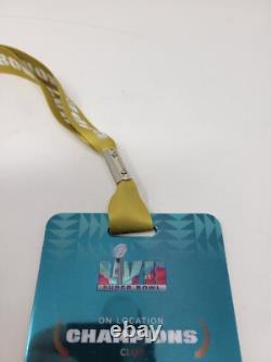 2020 Super Bowl LIV Access Passes Club Pregame Hospitality Pass & Lanyard Chiefs