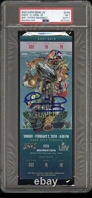 2020 Super Bowl LIV TICKET CHIEFS-31, 49ERS-20 MVP-PATRICK MAHOMES II GREEN VAR