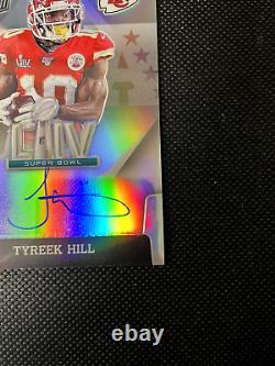 2021 Panini Donruss Tyreek Hill Super Bowl Signatures On Card Auto