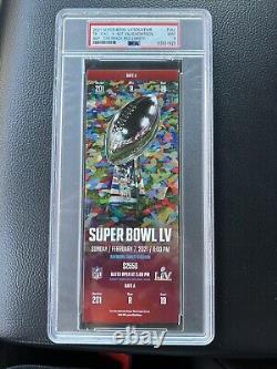 2021 SUPER BOWL LV? PSA 9 Ticket BUCS CHIEFS TOM BRADY MVP