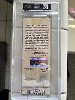 2021 SUPER BOWL LV? PSA 9 Ticket BUCS CHIEFS TOM BRADY MVP