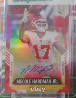 2021 Score Football #6 KC Chiefs WR Mecole Hardman Jr Red Zone AUTO 16/20