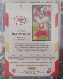 2021 Score Football #6 KC Chiefs WR Mecole Hardman Jr Red Zone AUTO 16/20