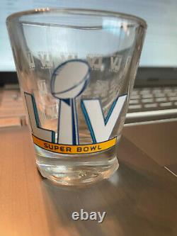 2021 Super Bowl LIV 55 Tampa Bay Bucs vs KC Chiefs Shot Glass TOM BRADY LAST SB