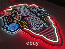 2022 Kansas City Chiefs 3ft x 2ft Champions, LED Neon Sign, Man Cave, Sports Bar