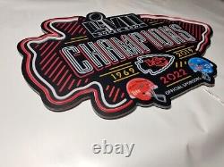 2022 Kansas City Chiefs 3ft x 2ft Champions, LED Neon Sign, Man Cave, Sports Bar