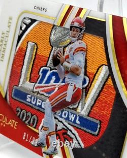 2022 Patrick Mahomes II Immaculate Clearly Sickest Super Bowl Encased READ ME