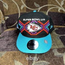 2023 New Era Official Kansas City Chiefs Tarmac Super Bowl LVII Snapback Hat New