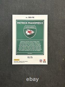 2023 Optic Patrick Mahomes Downtown Super Bowl Black Pandora #/25