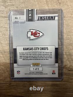 2023 Panini Instant Kansas City Chiefs Super Bowl LVIII Champs Versicolor SP 1/5