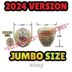 2024 JUMBO KANSAS CITY CHIEFS Super Bowl LVIII Championship Ring Mahomes Kelce