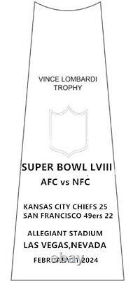 2024 Kansas City Chiefs Super Bowl LVIII Vince Lombardi Trophy Height 34CM