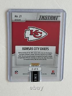 2024 Panini Instant NFL #21 Super Bowl LVIII Kansas City Chiefs 2023 Card # 2/5