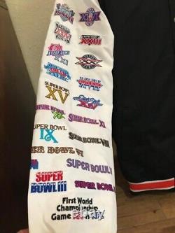2025 NFL Super Bowl LIX New Orleans Chiefs Eagles Twill Jacket w Logos Size 5XL