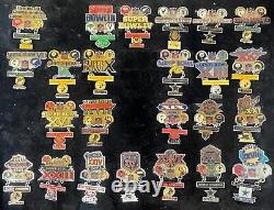 20 Different Super Bowl Pins Packers Cowboys Steelers Chiefs Dolphins Redskins