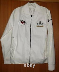 $250 NIKE KANSAS CITY CHIEFS SUPER BOWL LIV BOMBER JACKET WOMEN'S SZ L in EUC