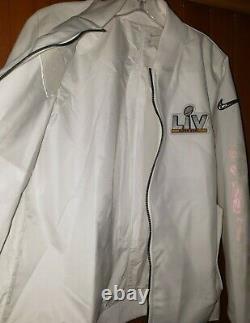 $250 NIKE KANSAS CITY CHIEFS SUPER BOWL LIV BOMBER JACKET WOMEN'S SZ L in EUC