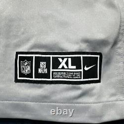 26x34 Travis Kelce Chiefs Mens XL Super Bowl 57 LVll Game Nike Grey Jersey