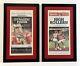 (2) 2024 Kansas City Chiefs Super Bowl Championship Framed Real Newspaper- 17x28