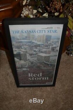 2 Set Kansas City Chiefs Framed Complete Newspapers Super Bowl LIV Champions