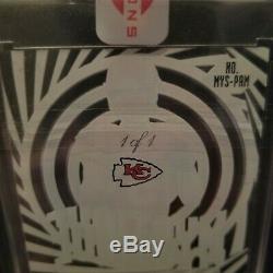 (3) Patrick Mahomes 1/1 Auto, Rookie autograph! Superbowl MVP! Chiefs! Ssp