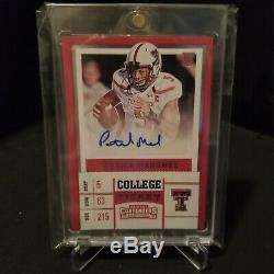 (3) Patrick Mahomes 1/1 Auto, Rookie autograph! Superbowl MVP! Chiefs! Ssp