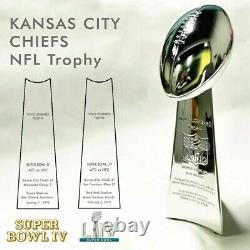 3pc 2023 Kansas City Chiefs Superbowl 2019 1969 REPLICAS 13.5/9.5/3.9 NFL