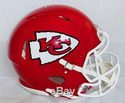 4 Kc Chiefs Signed Super Bowl Champs Speed Authentic Fs Helmet Beckett #wa86787