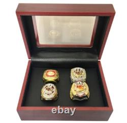4pc Kansas City Chiefs Super Bowl Championship Commemorative Ring Set