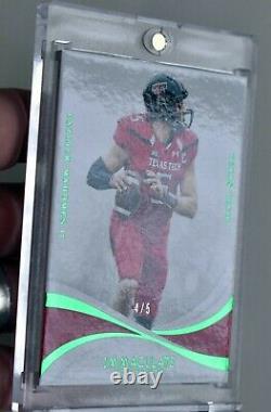 /5 PATRICK MAHOMES II 2019 ImmaculateChiefs SUPER BOWL Emerald SSP Texas Tech