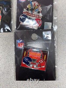 7 KC Chiefs Official NFL Gameday pins from the Superbowl 57 2022 season