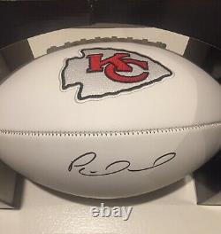 AUTOGRAPHED PATRICK MAHOMES KANSAS CITY CHIEFS TEAM SUPER BOWL FOOTBALL WithCOA