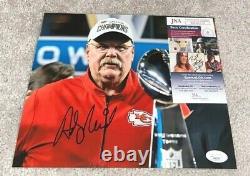 Andy Reid Signed 8x10 Photo Kansas City Chiefs Football Coach Super Bowl Jsa