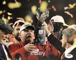 Andy Reid Signed Autographed Kansas City Chiefs 8x10 Photo Super Bowl Psa/Dna